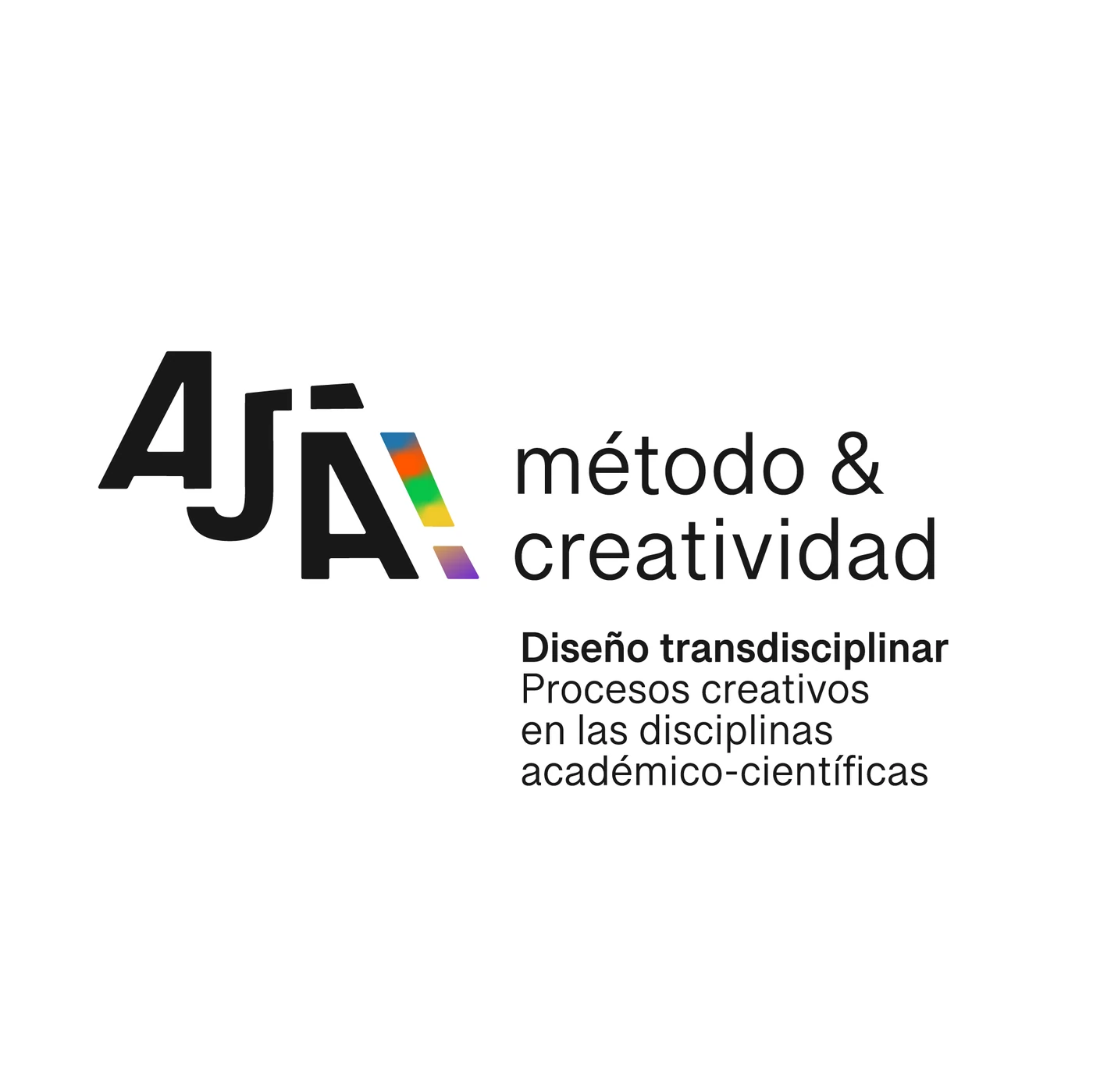 Logotipo del congreso AJÁ! método & creatividad